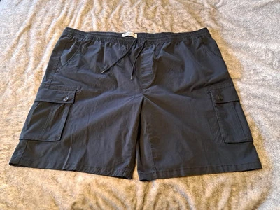 Bermuda cargo masculina Arizona Jean Co. ajuste clássico flexível preta 54 cintura - Imagem 1 de 4