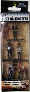 Jada Nano Metalfigs The Walking Dead Rick & Carl Grimes Michonne Walker 1 & 2 - Picture 1 of 2