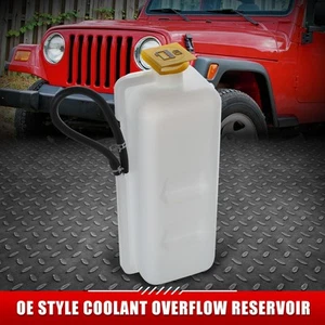 FOR 97-06 JEEP WRANGLER 2.4/2.5/4.0L OE STYLE COOLANT RESERVOIR TANK+CAP+HOSE - Bild 1 von 5