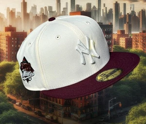 New Era Noho Nati Prociety New York Yankees Brilla en Ladrillo Oscuro Cromo Cúpula 7 3/8 - Imagen 1 de 6