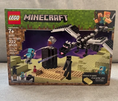 LEGO Minecraft End Battle 21151 Ender Dragon Producto Retirado NUEVO SELLADO Foto 1 de 4