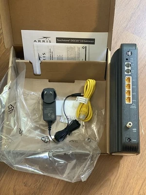 TG2482A-AR  Cable Voice Gateway Modem. Argentina Power Supply External  - Image 1 of 2