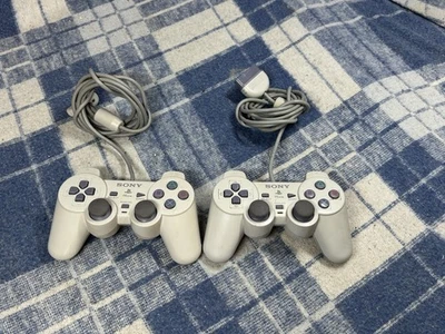 Official Sony PSone Controller SCPH-110 Wired PlayStation 1 Control Pad X2 - Image 1 of 4