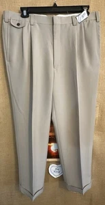 Orvis Herren hellbraun elegant Plissee Bündchen 40W 29L Hose solider Reißverschluss French-Fly Indon - Bild 1 von 7