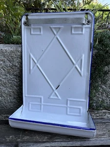 Vecchio portamestoli metallo smaltato - arredo cucina - cucinare - Foto 1 di 7