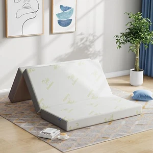 Folding Mattress Single, 15cm Foldable Memory Foam Mattress removable cover - Picture 1 of 8