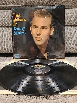 Hank Williams Jr - Country Shadows Lp SE4391 Vinyl 1966 Mgm Records  Shrink VG - Image 1 of 4