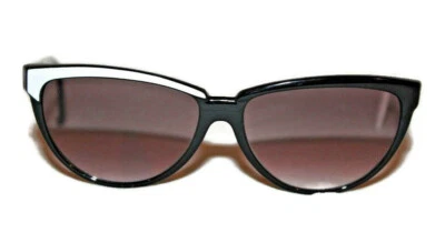 VTG Roberts Sunglasses Black/White Cat Eye Sunglasses Made in Italy 1960's - Image 1 of 4