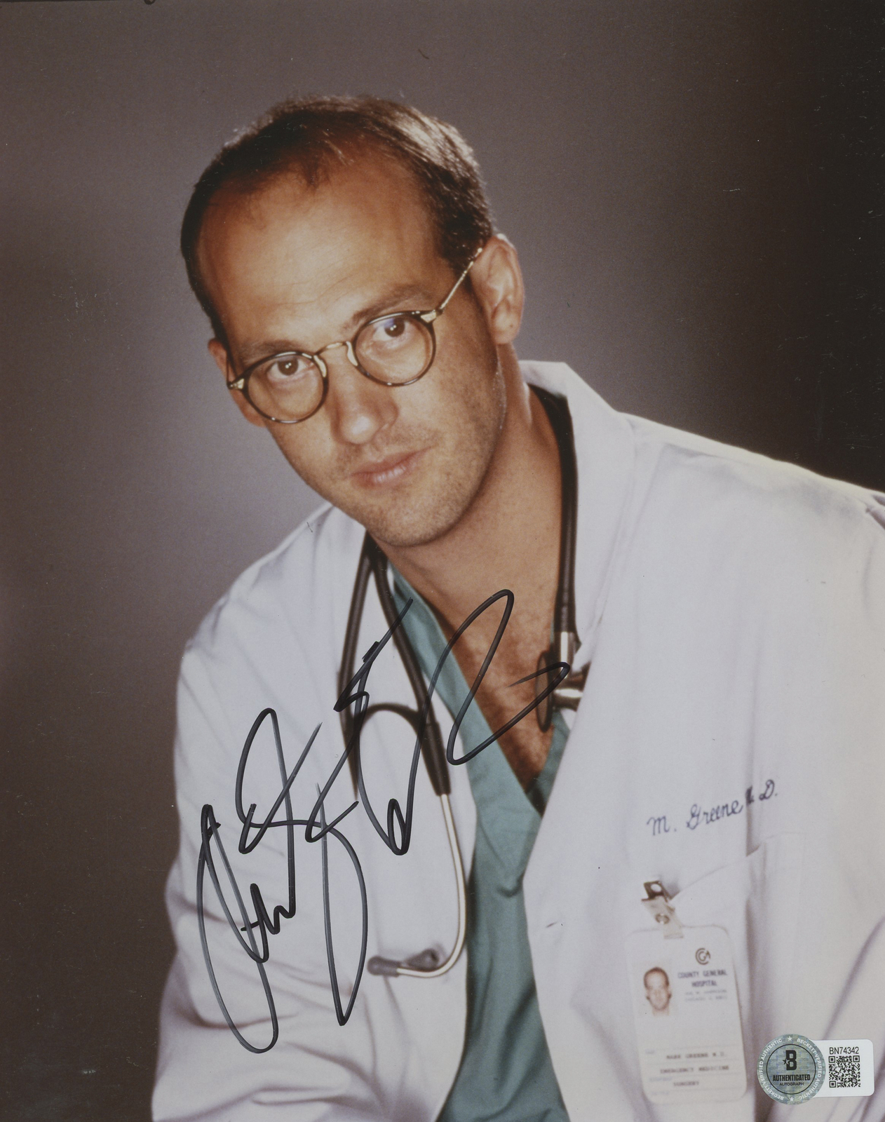Anthony Edwards Autographed Signed Er Authentic 8X10 Photo Beckett 