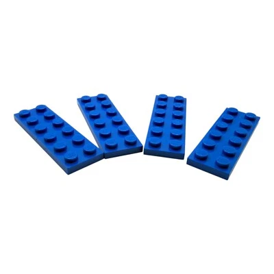 4x LEGO® Platte 2x6 Bright Blue 379523 3795  blau  beidseitig bebaubar - Bild 1 von 4