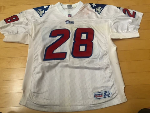 100% Authentic Starter Curtis Martin #28 Patriots Away Jersey SZ 52 Cover