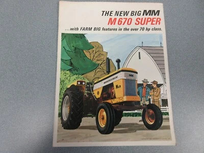 Minneapolis Moline M670 Super Tractor Color Brochure from 1966 - Image 1 of 4