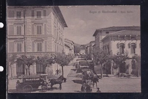 Cartolina Bagni di Montecatini Viale Forini CARROZZE IC444 - Picture 1 of 1