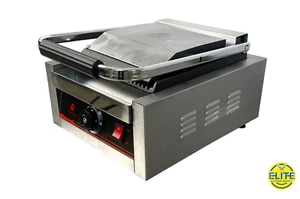 Panini Grill Sandwich Maker 220V All Grooved Plates - Picture 1 of 9