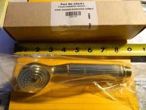 Brasstech Handbrause mit gerilltem Griff Forever Messing Teile-Nr 280/01 - Bild 1 von 1