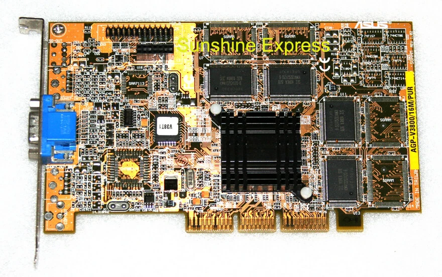 ASUS 16MB AGP-V3800/16M/PUR VGA AGP Video Card - Image 1 of 1