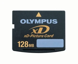 128MB OLYMPUS XD MEMORY CARD STANDARD TYPE FUJI FINEPIX/OLYMPUS CAMERAS 128 MB - Picture 1 of 1