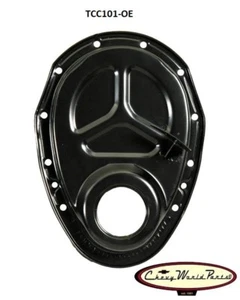 69 - 70 CHEVROLET 302/350 TIMING CHAIN COVER 8" BALANCER, OE QUALITY - Foto 1 di 2
