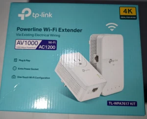 TP-Link Powerline AV1000 WLAN Extender (TL-WPA7617KIT) TOP ZUSTAND N014 - Bild 1 von 7