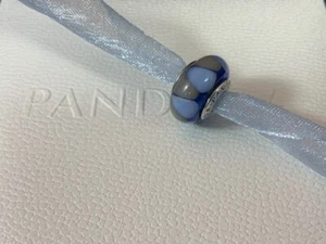 Neu ohne Etikett Pandora Echt Sterling fesselndes blaues Muranoglas Charm 790637 - Bild 1 von 4