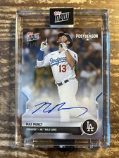 Max Muncy 2021 Topps Now Postseason #PS-13A Auto /99 Los Angeles Dodgers