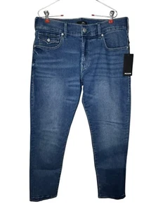 True Religion Men's Jeans Geno SN Flap Relaxed Slim Medium Autumn Wash 33 NWT - Picture 1 of 13