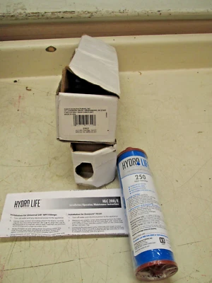 Cartucho de filtro de agua de carbono/Kdf BK Resources BKHL-250 Hydro Life serie 200 Foto 1 de 4
