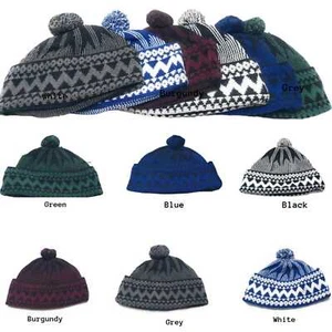 Muslim Kufi Haji Turkis Winter Prayer Hat, Skull Cap Topi Mens Woolen Bubble - Picture 1 of 15