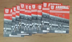 Arsenal 1975/76 Selection of Home League Programmes from menu A-L - Picture 1 of 11