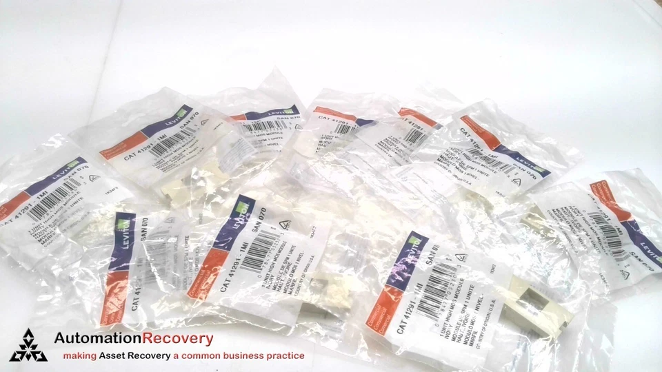 LEVITON LEV41291-1MI - 1-PORT LIGHT ALMOND MOS ADP, SEE DESC #287908 - Image 1 of 3