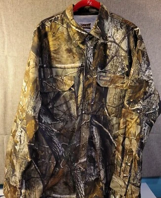 Gamehide Size XL Hunting Coat Shirt Camo Realtree Break Up Button Long Sleeve - Image 1 of 4