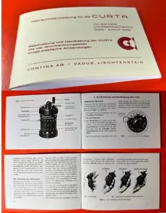 Mode d'emploi Curta pour calculatrice Curta mode d'emploi (allemand) - Photo 1/3
