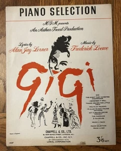 Vintage Sheet Music Piano Selection Gigi Chappell & Co Lerner Loewe - Picture 1 of 3