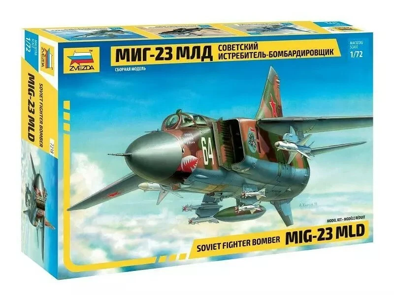 Kit modelo plástico 1/72 Zvezda 7218 MIG-23MLD Foto 1 de 1