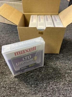 Cartucho de datos Maxell Ultrium 3 LTOU3 400 XJ B regrabable 400 GB 800 GB/183900 x5 Foto 1 de 4