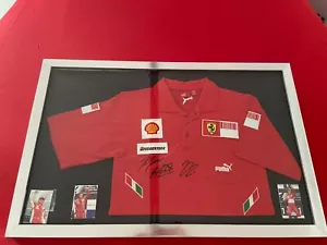 Michael Schumacher, Felipe Massa, Kimi Raikkonen hand signed polo with COA 2009 - Picture 1 of 4
