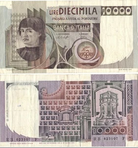 1978 Italia Banconota Lire 10000 Busto Uomo. D.M. 29-12-1978 Circolata Vedi Foto - Picture 1 of 1