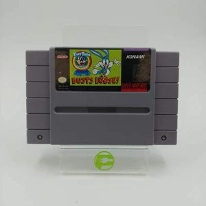 Tiny Toon Adventures Buster Busts Loose (Super Nintendo SNES, 1993) - Picture 1 of 5