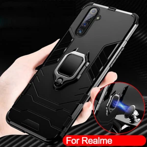 For Realme 6 6i 6s 5i 5s 5 7i 7 Pro Magnetic Ring Stand Shockproof Case Cover - Picture 1 of 16