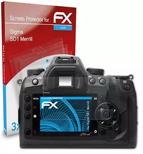 atFoliX 3x Screen Protection Film for Sigma SD1 Merrill Screen Protector clear - Picture 1 of 9