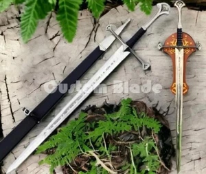 Custom Blade Lord of Ring Narsil Sword Replica With Sheath & Wall mount - Picture 1 of 13
