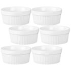 6 Pcs Multi-Function Baking Cup Dipping Sauce Cups Ceramic Pudding Ceramics