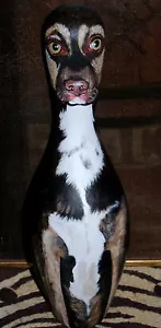 Alfiler de boliche pintado a mano de tu perro mascota ¡CUALQUIER RAZA! Galería de arte popular fuera - Imagen 1 de 1