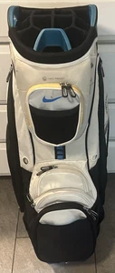 Nike Golf Performance Hybrid 14-Way Cart Bag H20 Resist Blue/White/Black - Picture 1 of 9