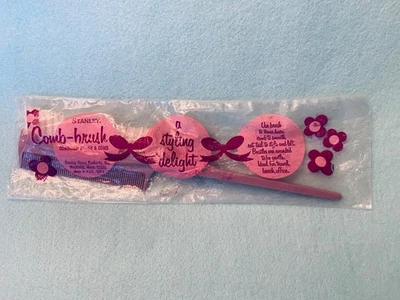 NUEVO Cepillo peine de peine de estilo vintage STANLEY LAVANDA cerdas de nailon Nuevo de Lote Antiguo Foto 1 de 4