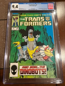 Transformers #8 Marvel Comics CGC 9.4 1ª aparición completa de los Dinobots - Imagen 1 de 2