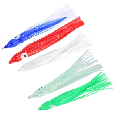 10pcs Bag Mini Size Squid Octopus Shape Fishing Bait Lure Fishing Tackle Tools - Bild 1 von 4
