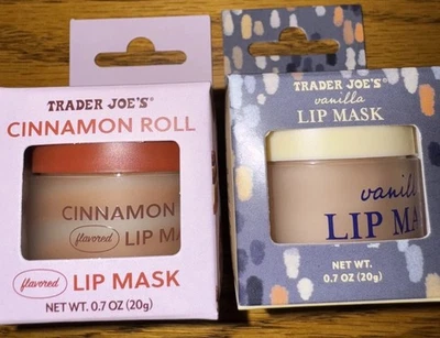 Paquete de 2 Máscara Labial Trader Joe’s NUEVA Rollo de Canela y Vainilla En Caja Lujo Belleza Yum Foto 1 de 3