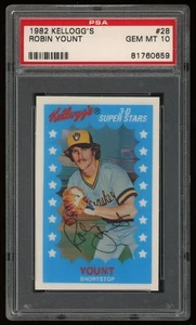 Kellogg's Robin Yount 1982 PSA 10 - Imagen 1 de 2