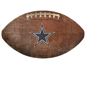Dallas Cowboys 12in Football Shaped Sign - Picture 1 of 1